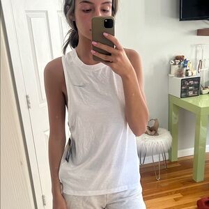 Nike Women's White Muscle Tee